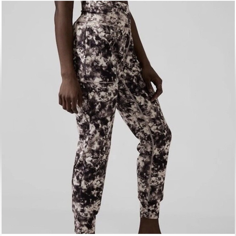 Athleta Salutation Jogger Floral Tie Dye